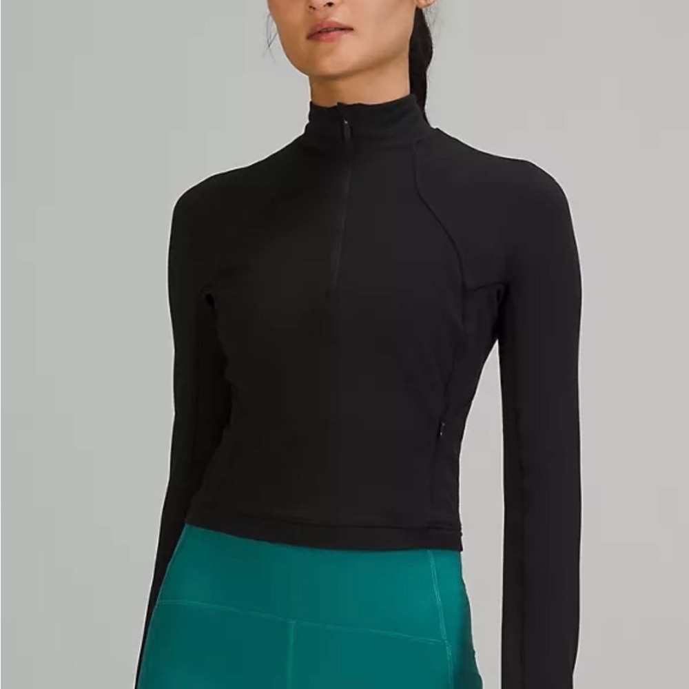 Lululemon Its Rulu Cropped Half Zip